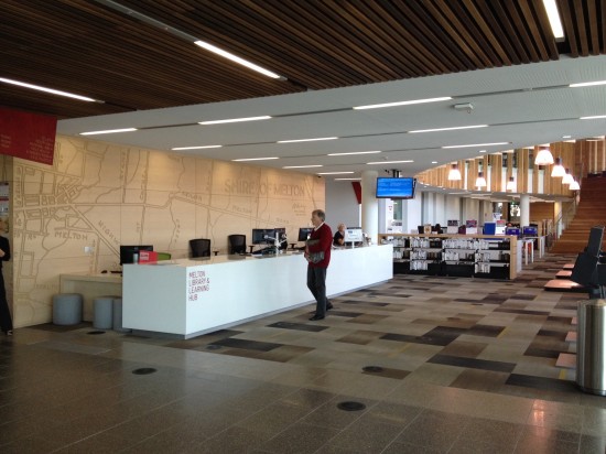 Melton Library and Learning Hub reception