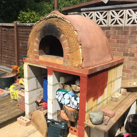 Nearly finished clay oven