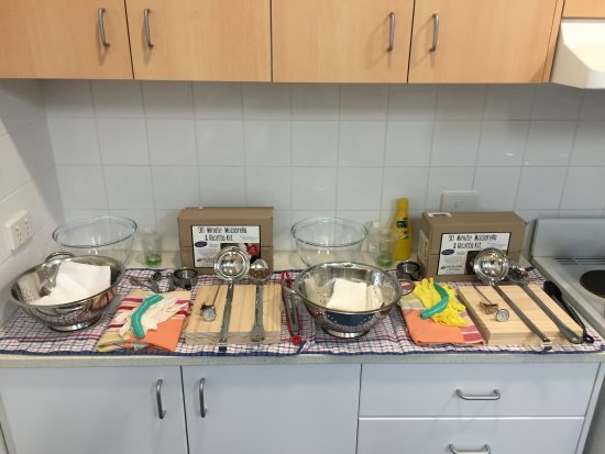 Beginners Cheesemaking Course - setup