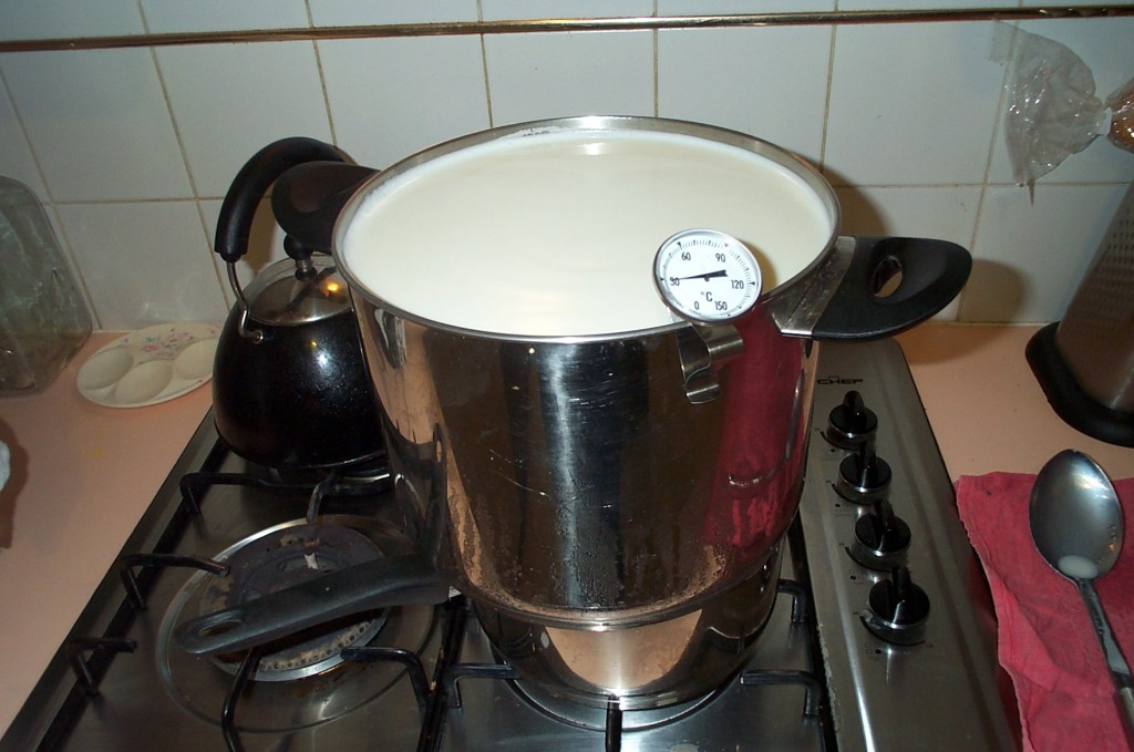 Wensleydale milk heating