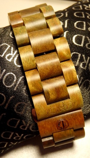 Wooden Watch - Ely - Natural Green & Maple