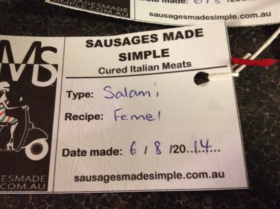 Salami label