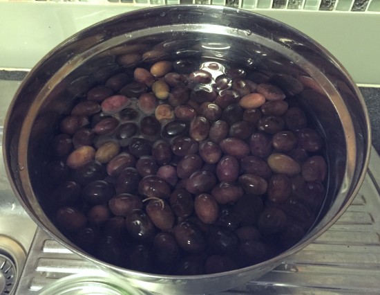 Olives in water